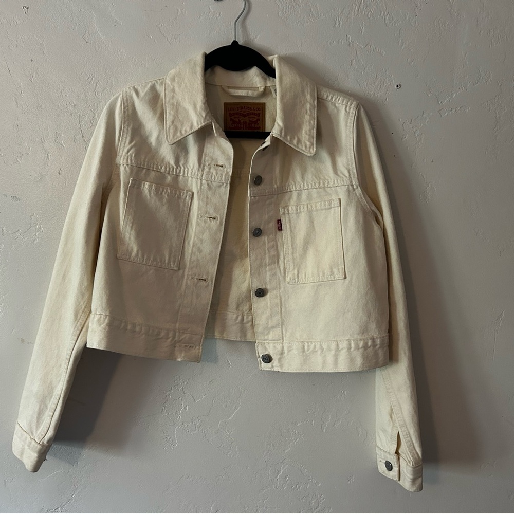 Levi's Cream Denim Jacket